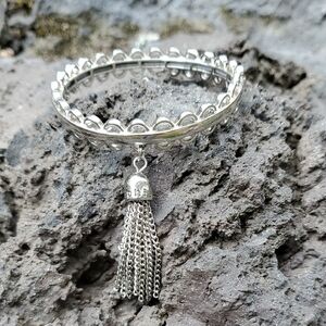 LIA SOPHIA Silver-Tone "Tassel Charm" Bracelet